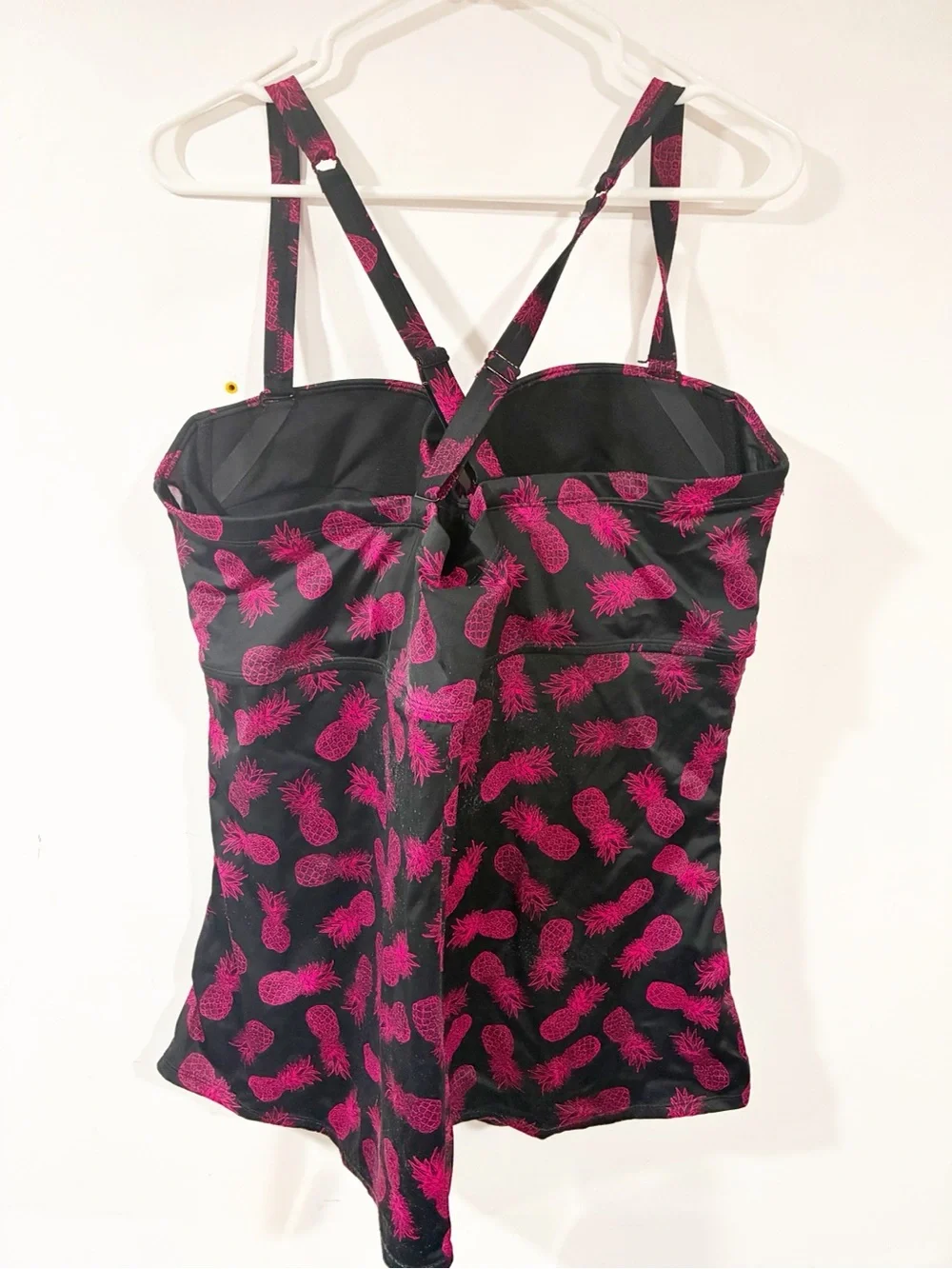 Torrid Plus Size Pink Pineapple Tankini Swim Top Size 4X